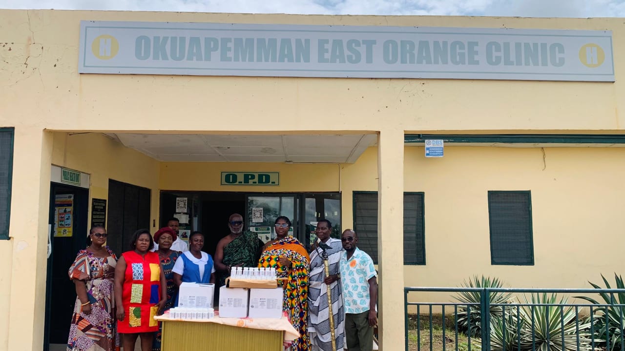 Nana Adwoa Asantewaa I Okuapemhemea Nkosuohemea in Collaboration with the La Constance Center for Global Health Supports Expectant Mothers at Okuapemman East Orange Clinic