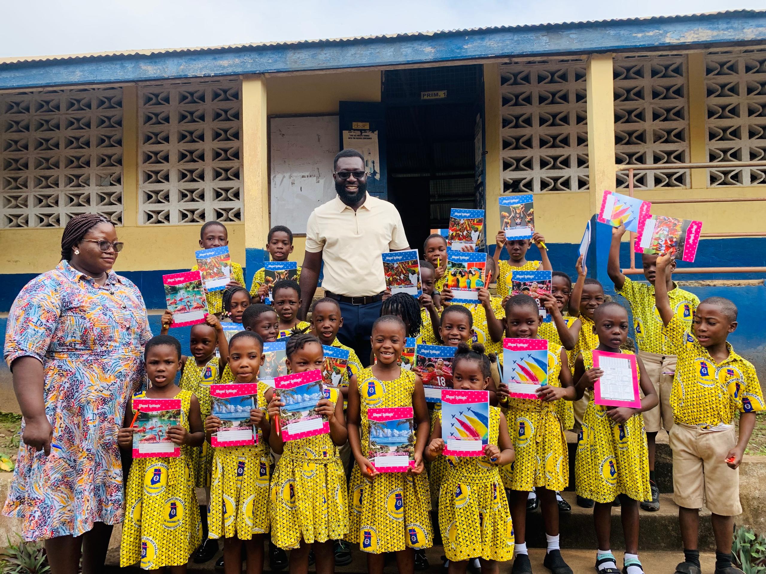 Empowering the Next Generation: Nana Adwoa Asantewaa I Okuapemhemea Nkosuohemea Welcomes My First Day at School Learners Through Generous Donation